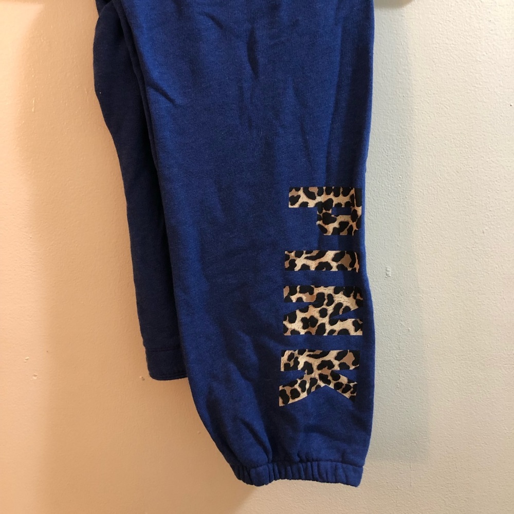 PINK (Victoria’s secret) sweats with cheetah print